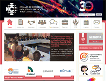 Tablet Screenshot of camara-sl.org.ar